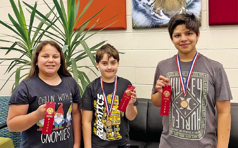 Music Memory (L to R): Hannah Thompson, Tristan Kirkland, Joshua Pantoja