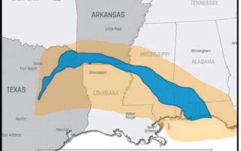 Map of the Smackover Formation COURTESY PHOTOS / STANDARD LITHIUM