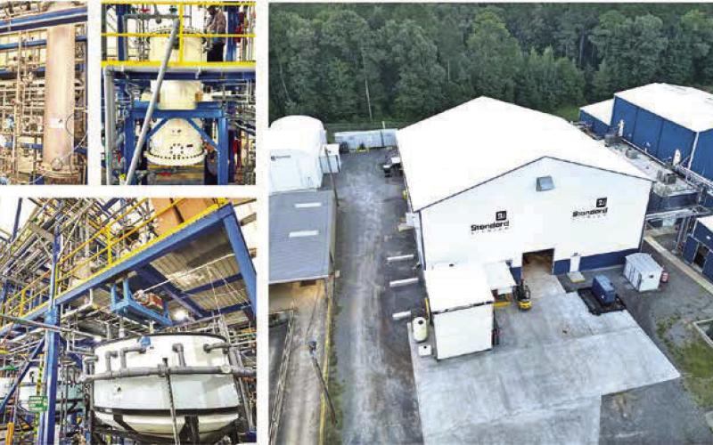 Standard Lithium’s continuous operation Direct Lithium Extraction demonstration plant at the LANXESS South Plant near El Dorado, Arkansas COURTESY PHOTO