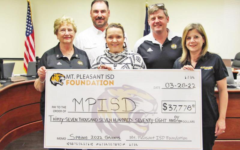 MPISD Foundation awards check for