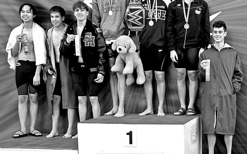 Maverick vonReyn competed at the 2025 Region 2-4A Championship Swim Meet this past weekend in Frisco, Texas. He placed 4th in the Boys 50 Yard Freestyle with a time of 24.88 and 4th in the Boys 100 Yard Backstroke with a personal best time of 1:02.48. COURTESY PHOTO