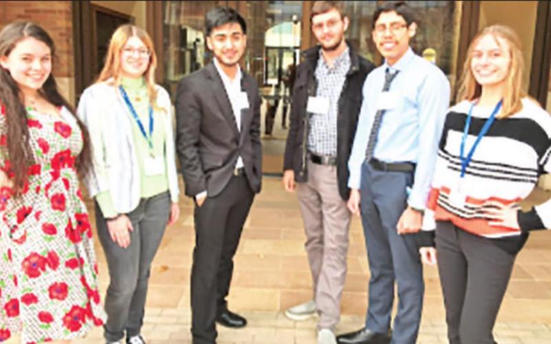 Above Left to Right: Parchman, Skylar Fondren, Estrada, Evan Sears, Raul Leija, Jordan Chapin. COURTESY PHOTO