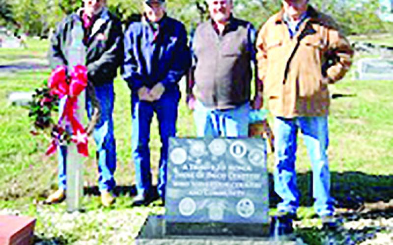 Air Force Honor Guard honoring Veteran and 1956 Talco graduate.