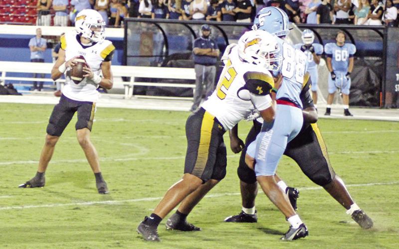 Mason McMinn and the Mount Pleasant Tigers open district play this Friday at home against Texas High. TRIBUNE PHOTO / QUINTEN BOYD