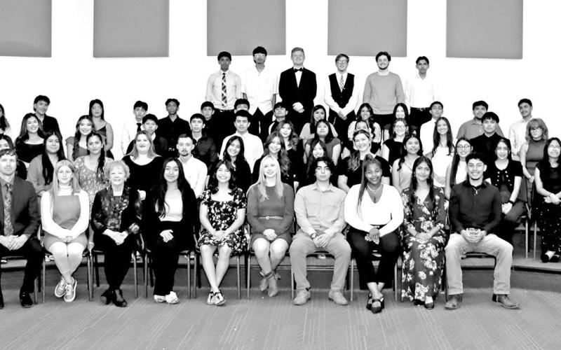 The new inductees into the Mount Pleasant High School chapter of the National Technical Honor Society COURTESY PHOTOS