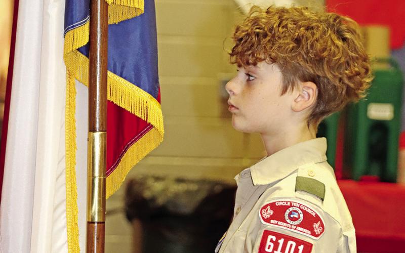 MPJHseventhgrader,HudsonRider,poststheTexasflag