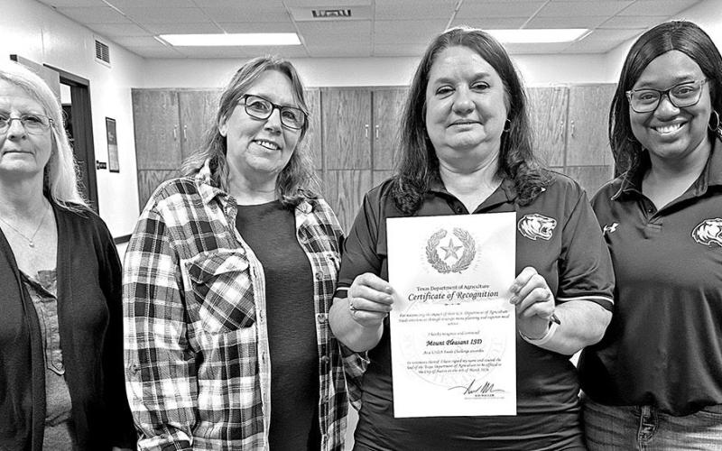 The MPISD Food Services administrative staff (L to R) Janet Thomas, Aura Beth Martin, Pam Jennings, Raven Brown Courtesy Photo