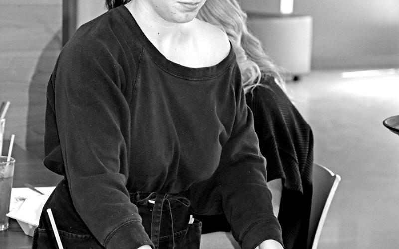 Rachel Albin serves a chicken fried steak meal COURTESY PHOTOS