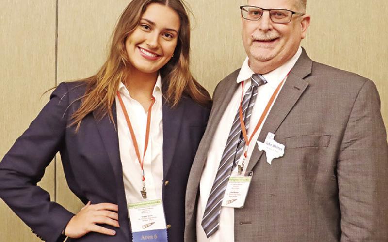 State Area IV Vice President, Sophie Greco, and Advisor John Whitten