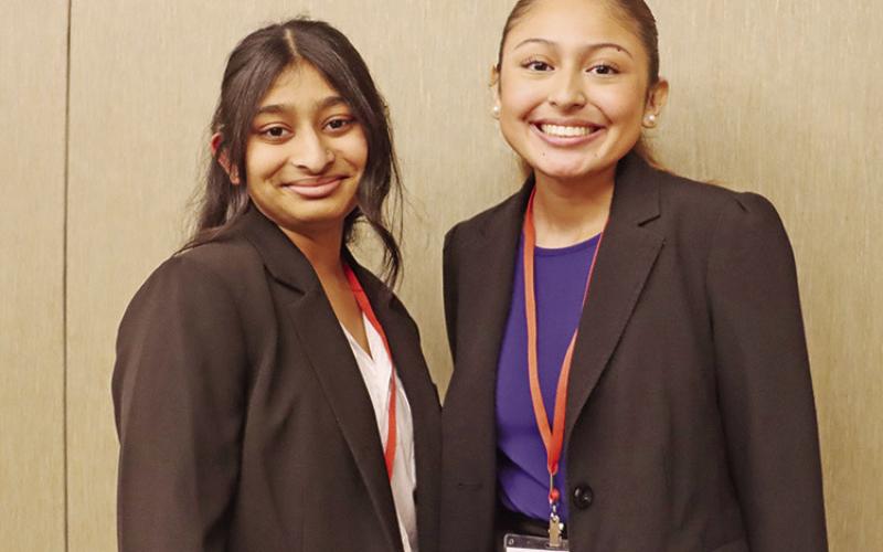 Area VI Parliamentarian, Gopi Amin (left), and Area VI President, Angelina Hernandez (right) COURTESY PHOTOS