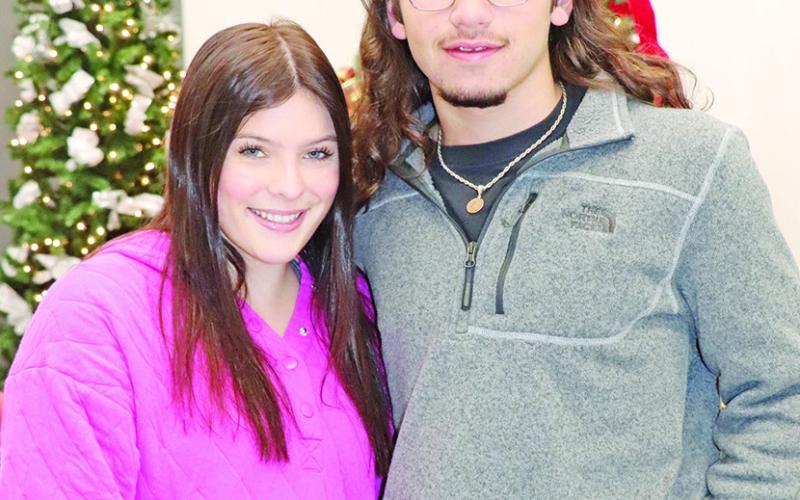 The 2022 Mount Pleasant High School Christmas King and Queen are seniors Ethan Easley and Jillian Adair. COURTESY PHOTO