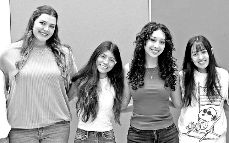 The 2025-2026 MPHS StuCo Officers (L to R) Special Projects Chairperson Audrey Garrett, Treasurer Karlee Rodgers, Vice President Brissia Alvarez, President Joseline Hernandez, Secretary Evelyn Hernandez, Special Projects Chairperson Makayla Mather COURTESY PHOTO