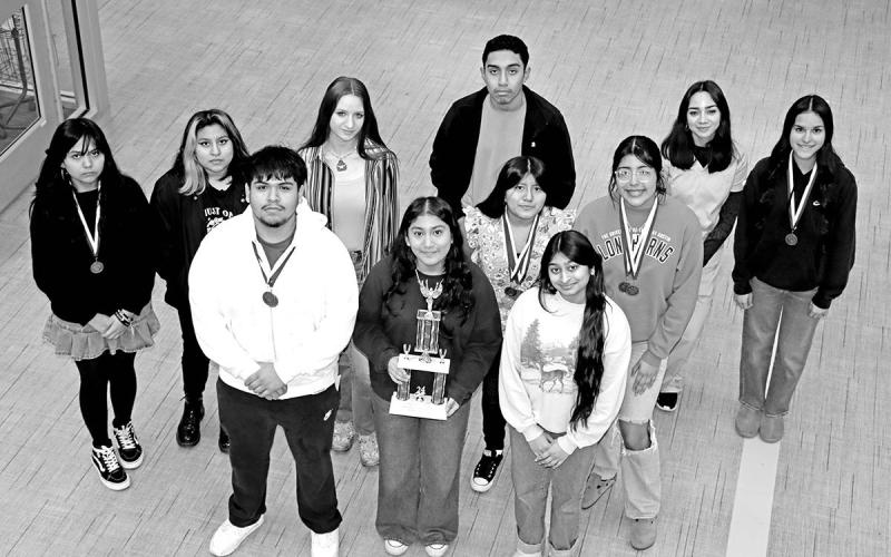 Members of the MPHS UIL Math and Science teams COURTESY PHOTOS