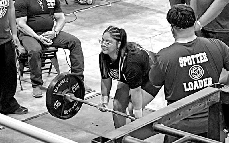 MPHS senior Helen Munoz deadlifted 300 pounds on her way to a state medal Courtesy Photos