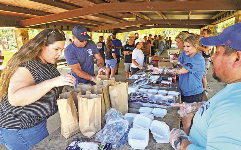 Hundreds came to support local firefighter Kirk Brown as he battles cancer