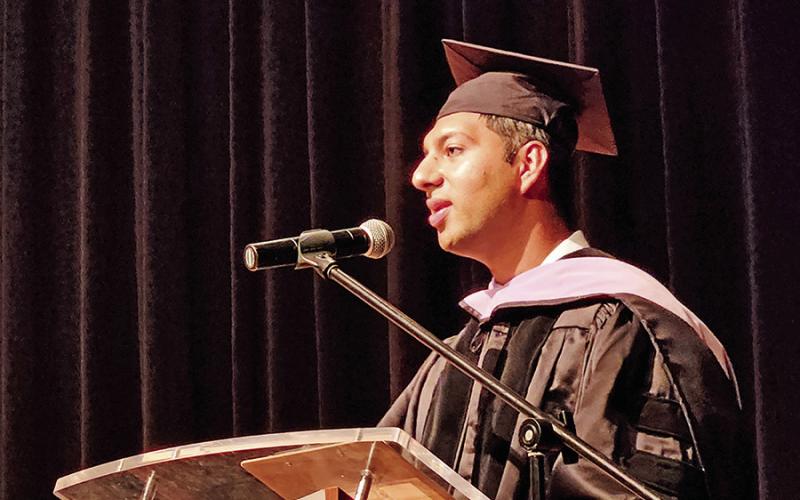 Graduates of Mount Pleasant Dental Assistant School walk the stage