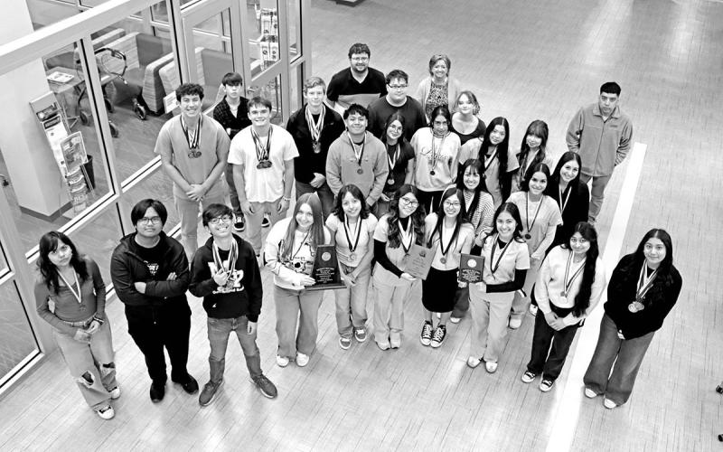 Members of the MPHS UIL Academic teams COURTESY PHOTO
