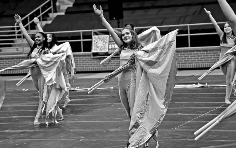 The JV Junior Guard performs at the NTCA Championships COURTESY PHOTOS