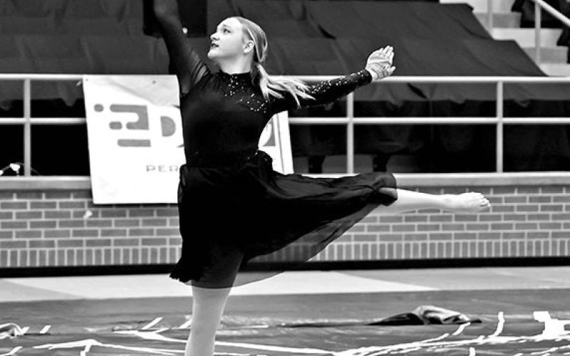 The Junior Guard performs at the NTCA Championships