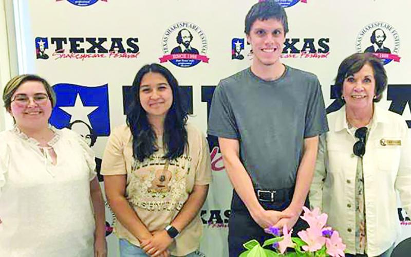 Pictured (from left): Skylar Hodson, Halea Ledezma, Luke McCraw and Mary Lou Mowery. COURTESY PHOTO