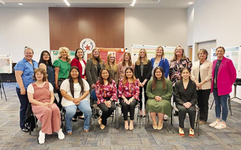 Twelve NTCC honors students attended and presented research at the first Red River Honors Symposium, held at Texas A&amp;amp;M-Texarkana. Shea Taylor, Aubrey Watkins, Maddy Smith and Skylar Fondren all received awards for their research. COURTESY PHOTO