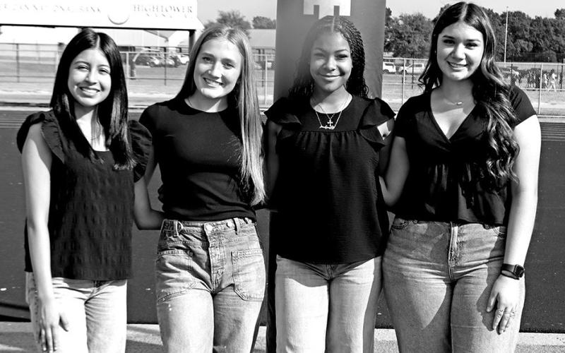 Sophomores from left are Secretary Leslie Hernandez, President Tenley Marshall, Vice President Khiya Bolton and Treasurer Yolette Mata