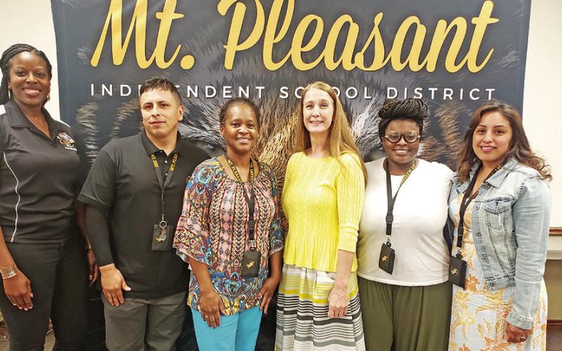 Frances Corprew Elementary L to R: Corprew Principal Karen Williams, Fredi Rivera, Dedra Crowder, Brandy Clark, Nakeisha Gardner, and Gabriela Perez.