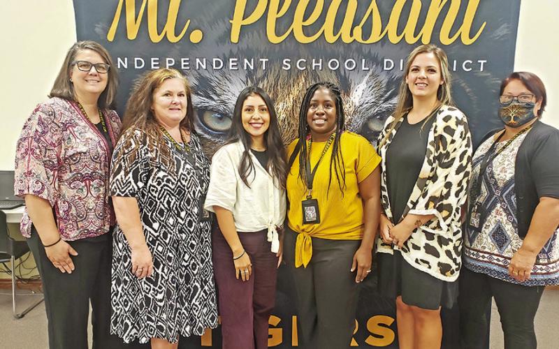 Mount Pleasant Junior High L to R: Cynthia Reed, Regina Baird, Brenda Padin, Crystal Jackson, Terri Marchan, and Mary Williams (not pictured Genesis Alvarez, Travis Buchanan, Ira Franklin, and Luke Craddock).