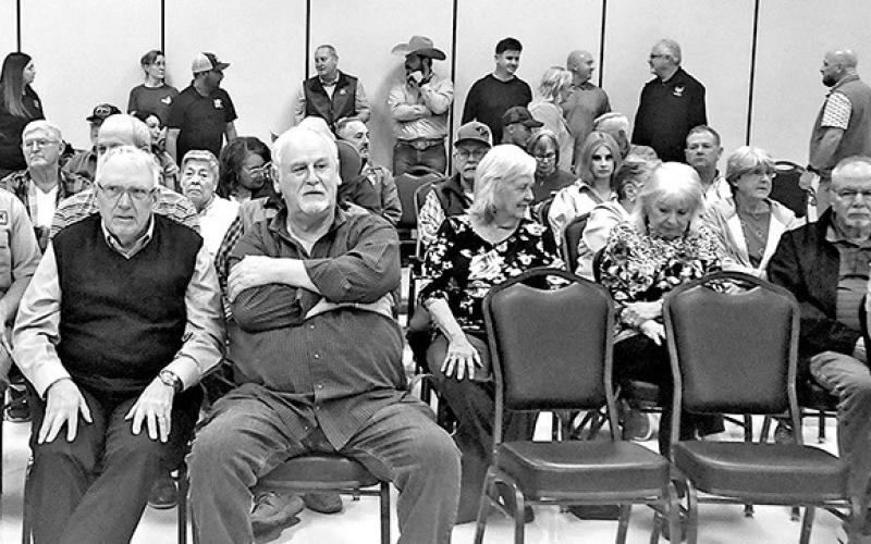 City and county residents sit in for the Mt. Pleasant town hall meeting COURTESY PHOTO