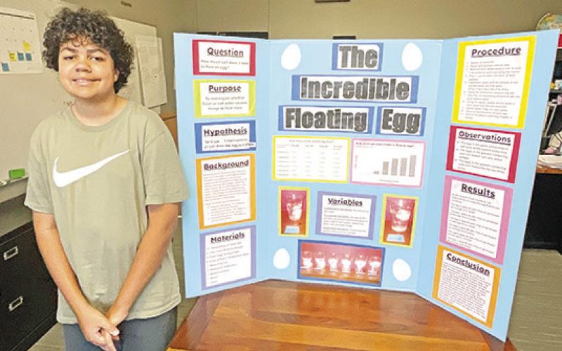 Titus Byrd demonstrates “The Incredible Floating Egg”