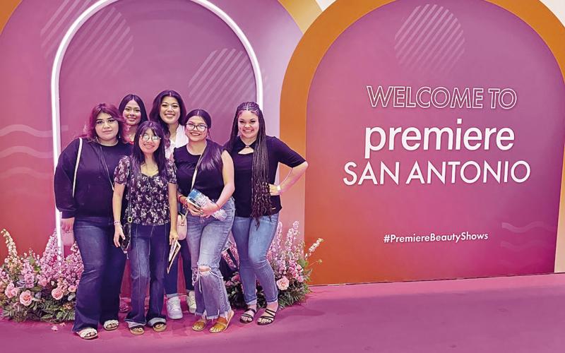 MPHS senior Cosmetology students at Premier San Antonio. COURTESY PHOTO