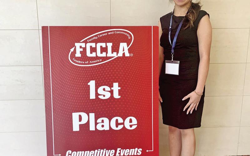 Ashley Garcia placed 1st in Leadership
