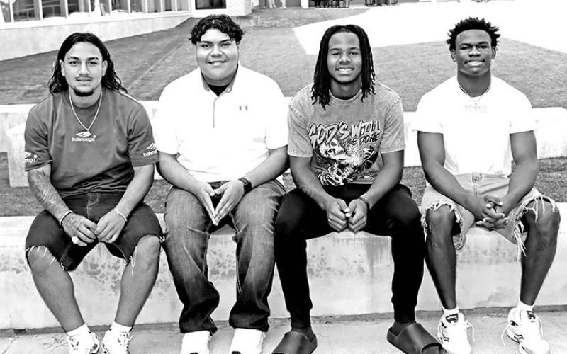 Homecoming King nominees (L to R) Gerardo Chavez, Samson Perez, A’Shad Smith, Deuce Thompson