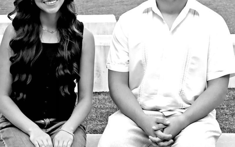 Band Beau and Sweetheart (L to R) Esme Perez and Bruno DeLeon