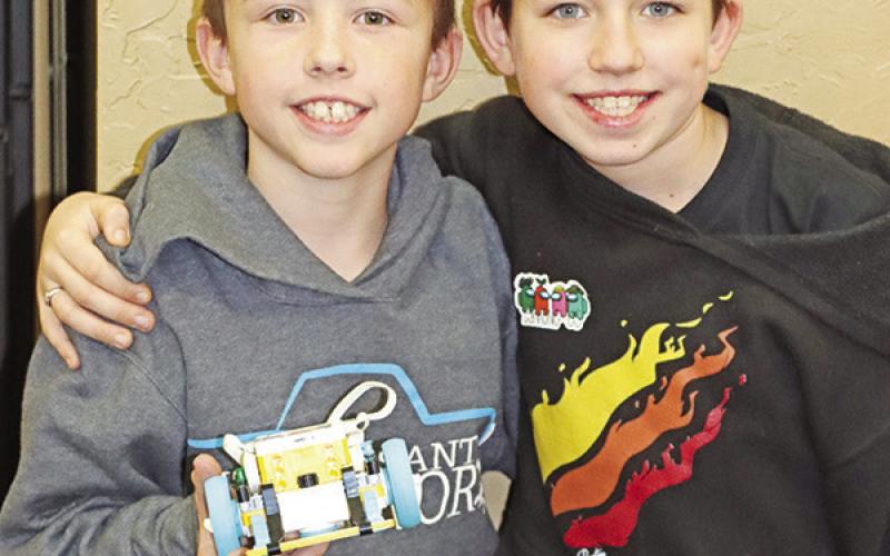 The Cowbots: Kolten Heeren (left) and Shane Dimon (right) were competition finalists.