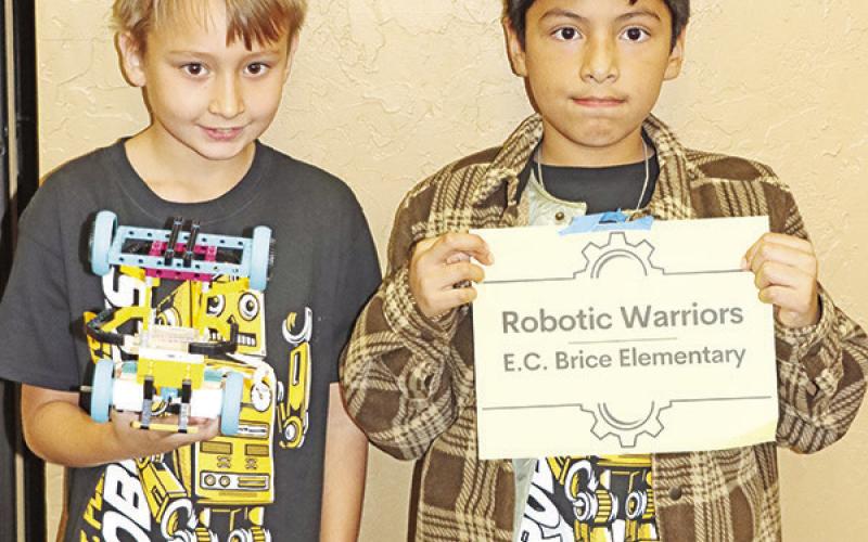 The Robotic Warriors: Samuel Smith (left) and Demian Jimenez (right).