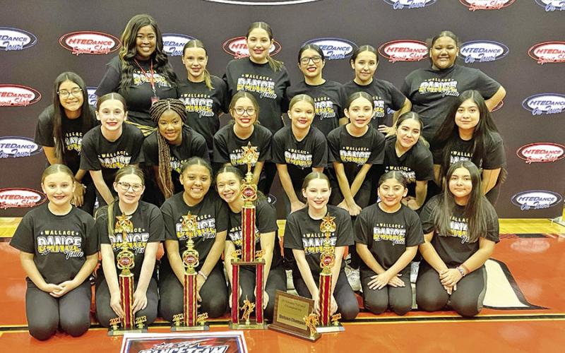 P.E. Wallace Middle School Dance team wins big at first competition