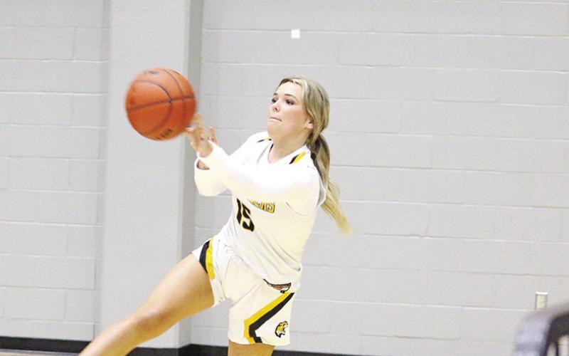 Conlee Zachry and the Mount Pleasant Lady Tigers traveled to Hallsville this weekend for the Hallsville Christmas Classic.