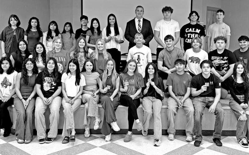 Mount Pleasant High School sophomores with Congressman Nathaniel Moran (back row, center) Courtesy Photos