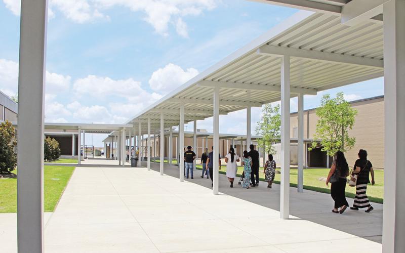 The newly renovated MPHS courtyard COURTESY PHOTO