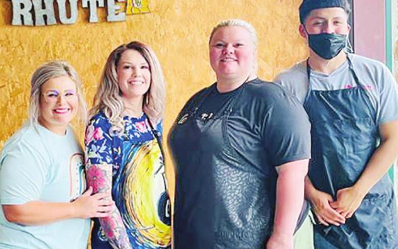 Pictured (from left) is instructor Necah Posey and students Elizabeth Isbell, Crystal Carpenter, and Alejandro “Dro” Barcenas. COURTESY PHOTO