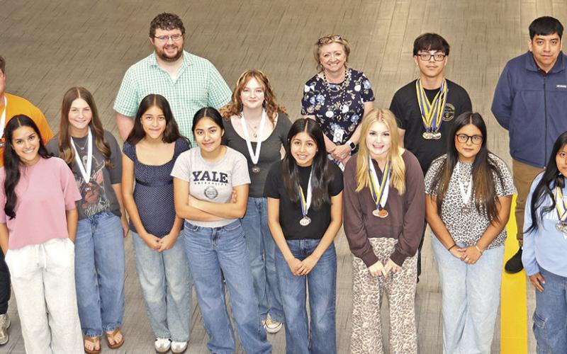 Members of the MPHS UIL Academic teams Courtesy photo