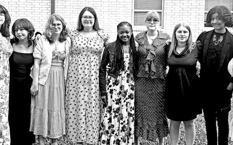 MPHS Choir solo state qualifiers (L to R): Trista Madrid-Erwin, Itzel Bello, Sara Vanhoose, Elizabeth Liera, Aaliyah Gholston, Emi Hobbs, Mattie Merriman, Peyton Robinson, Lenayha Edney Courtesy photo