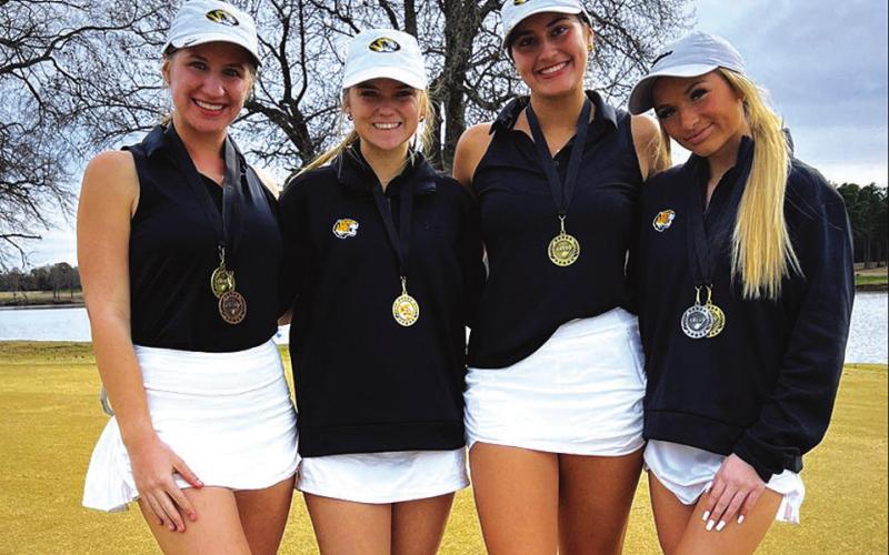 The MPHS Lady Tiger Golf team (L to R) Reese Ball, Olivia Reed, Sophie Greco and Kylee Strickland COURTESY PHOTO