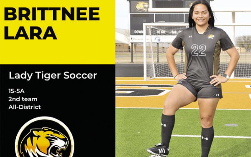 Lady Tiger soccer nets 10 on All District team