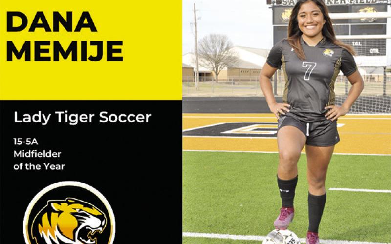 Lady Tiger soccer nets 10 on All District team