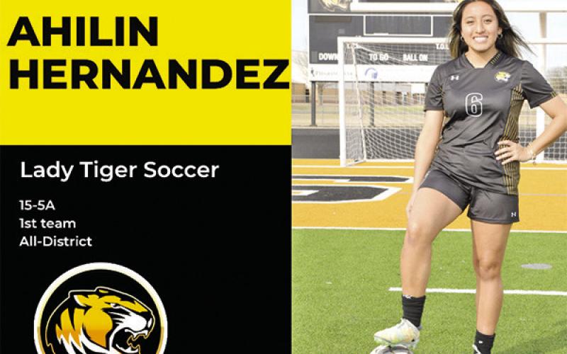Lady Tiger soccer nets 10 on All District team