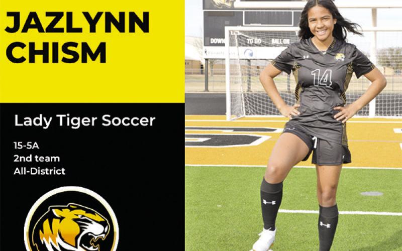 Lady Tiger soccer nets 10 on All District team