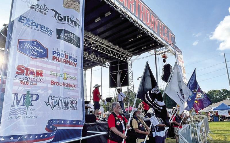 Mount Pleasant lights up the town with Happy Birthday USA