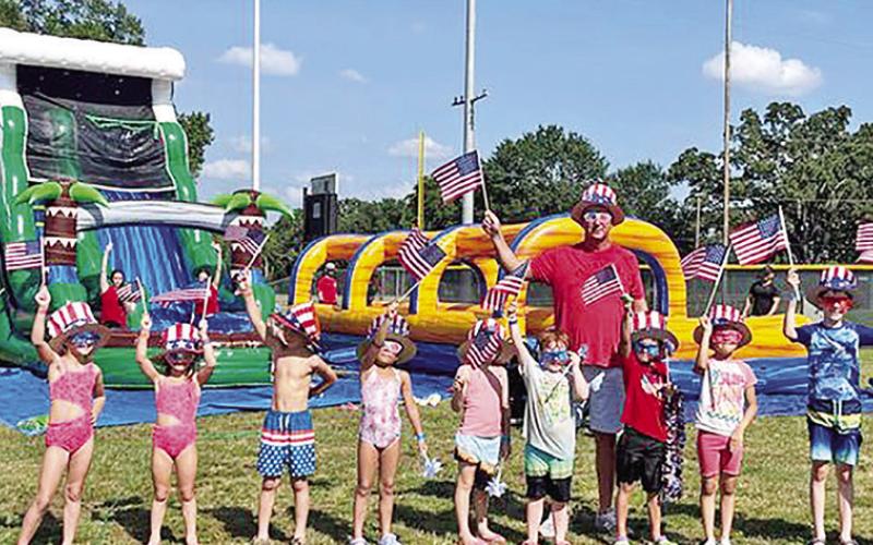 Mount Pleasant lights up the town with Happy Birthday USA